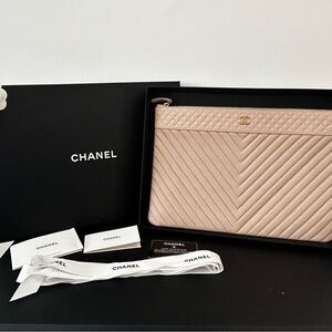 Chanel clutch or can be used as iPad case